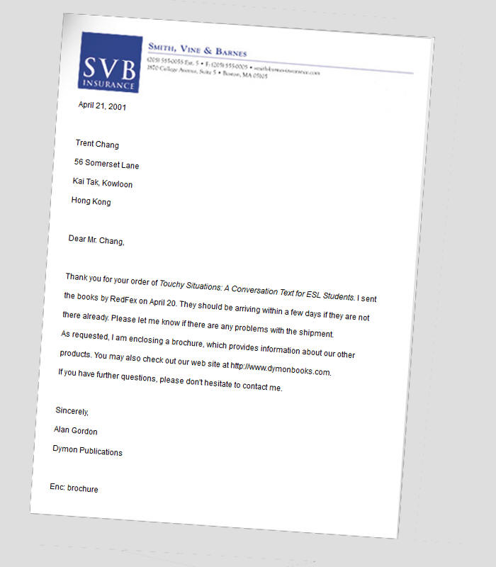check-my-english.com - Sample Business Letter: Block Style