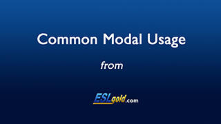 Common Modal Usage
